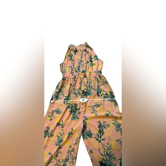 ASOS DESIGN Maternity Chiffon Gathered Waist Halter Jumpsuit In Floral Print 12 - Picture 11 of 11